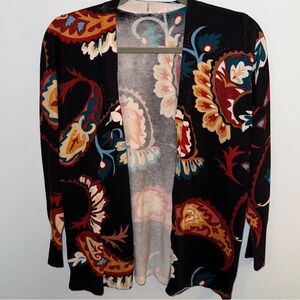 Chico's Multicolor Patterned Cardigan